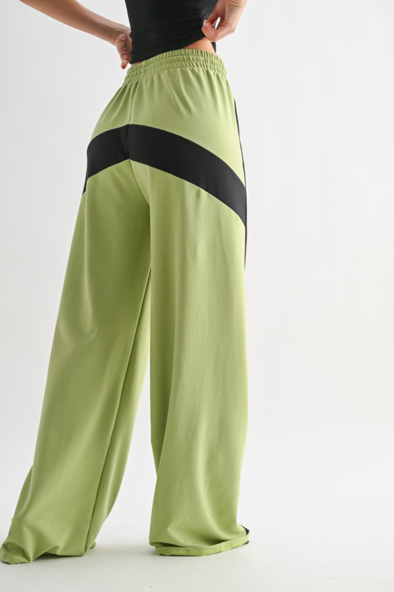 Color Block Wide Leg Lounge Pants - Tigbul's Variety Fashion Shop