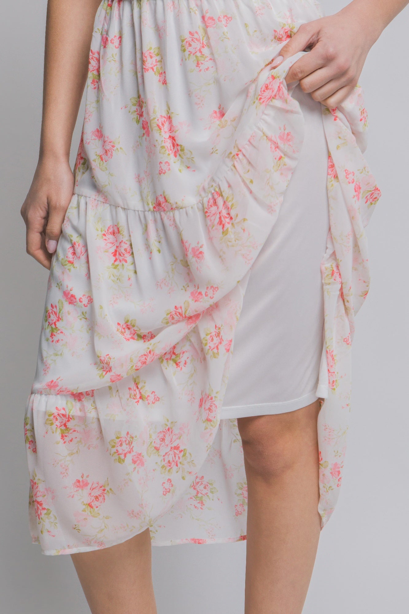 Short Sleeve Floral Maxi Dress - Tigbul's Variety Fashion Shop
