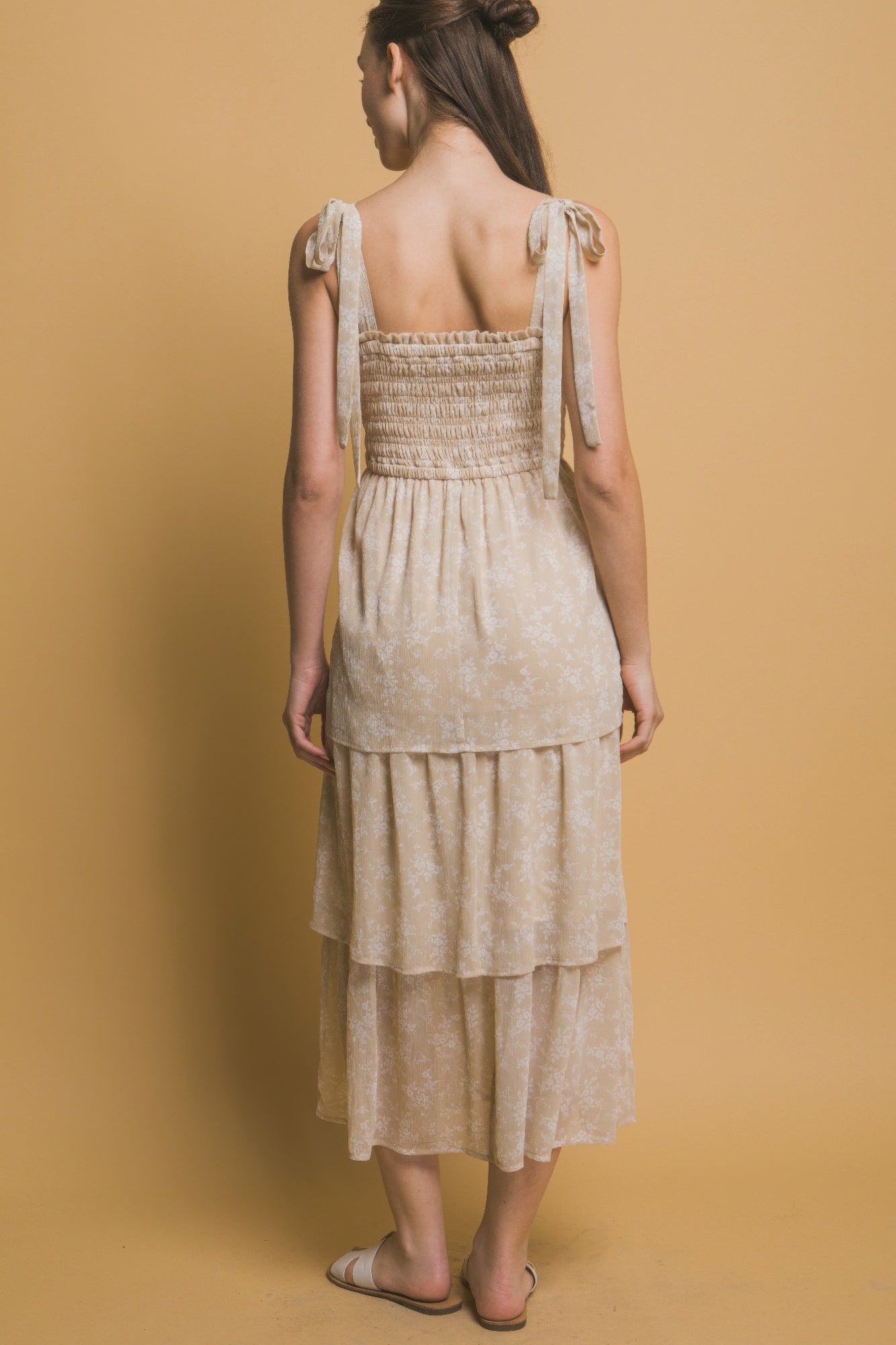 Tiered Midi Floral Dress - Tigbul's Variety Fashion Shop