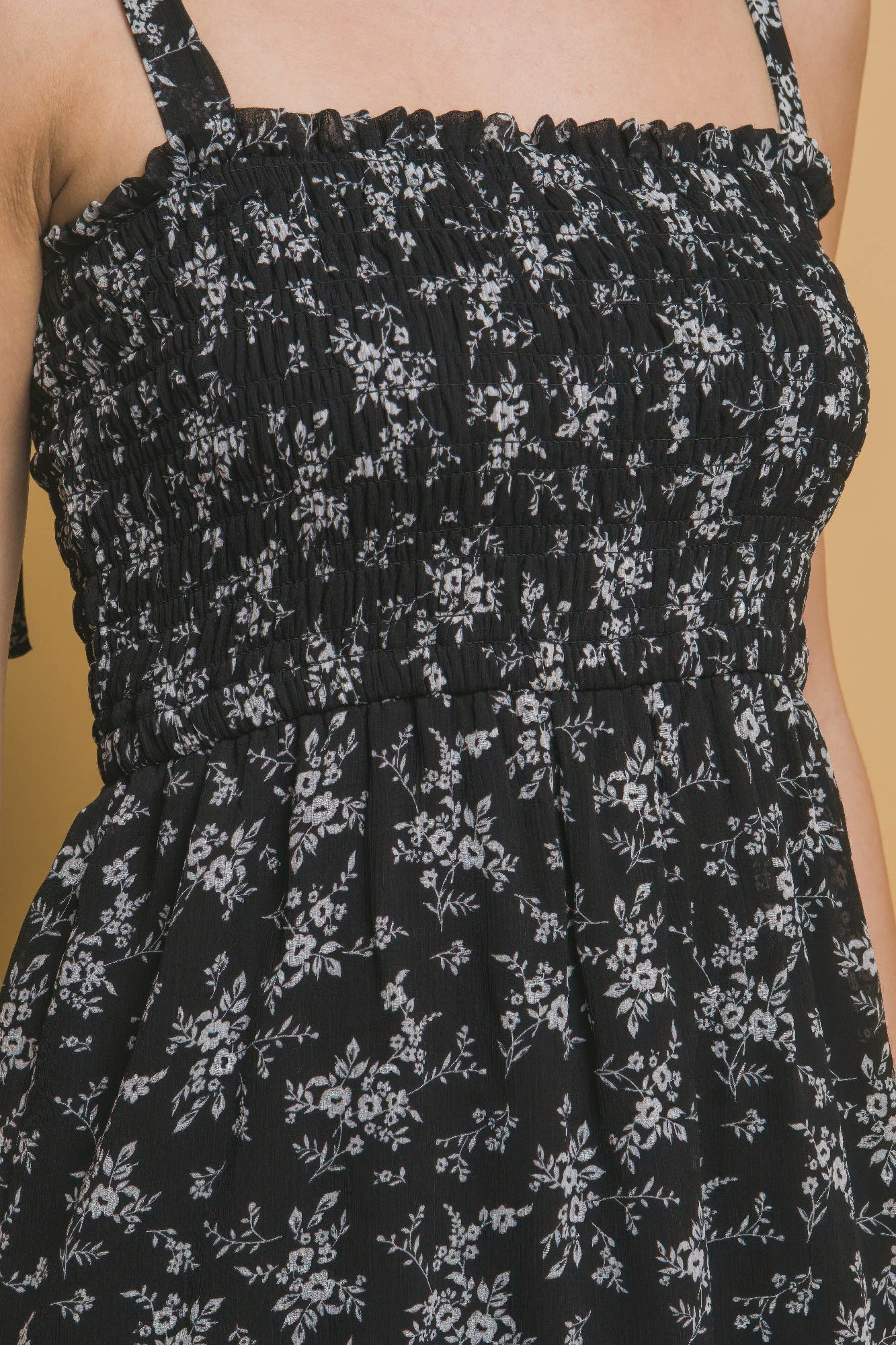 Tiered Midi Floral Dress - Tigbul's Variety Fashion Shop
