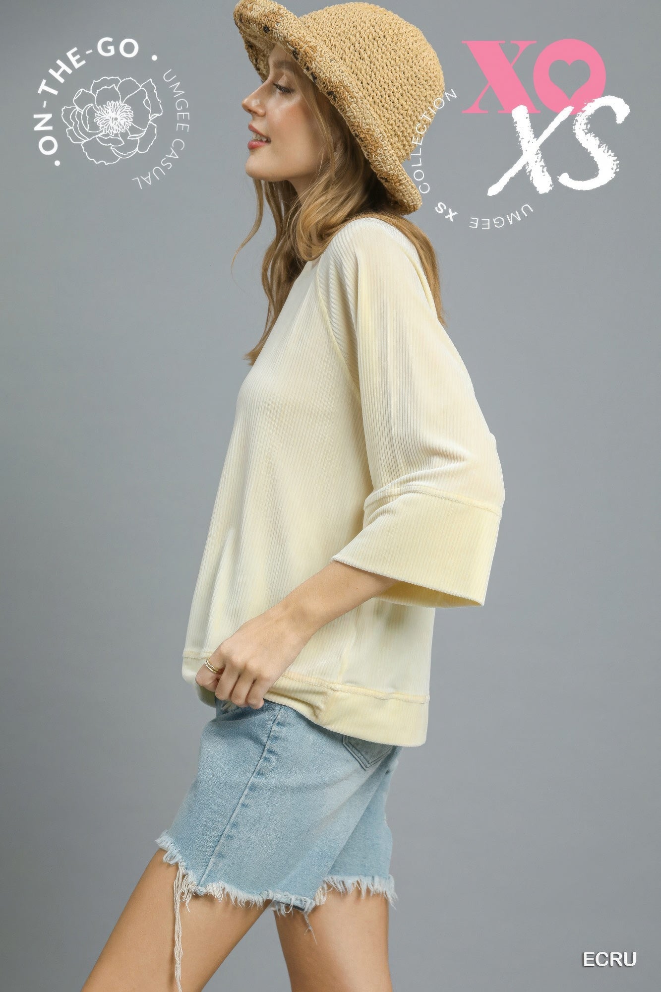 Ribbed Knit Oversized Top - Tigbul's Variety Fashion Shop