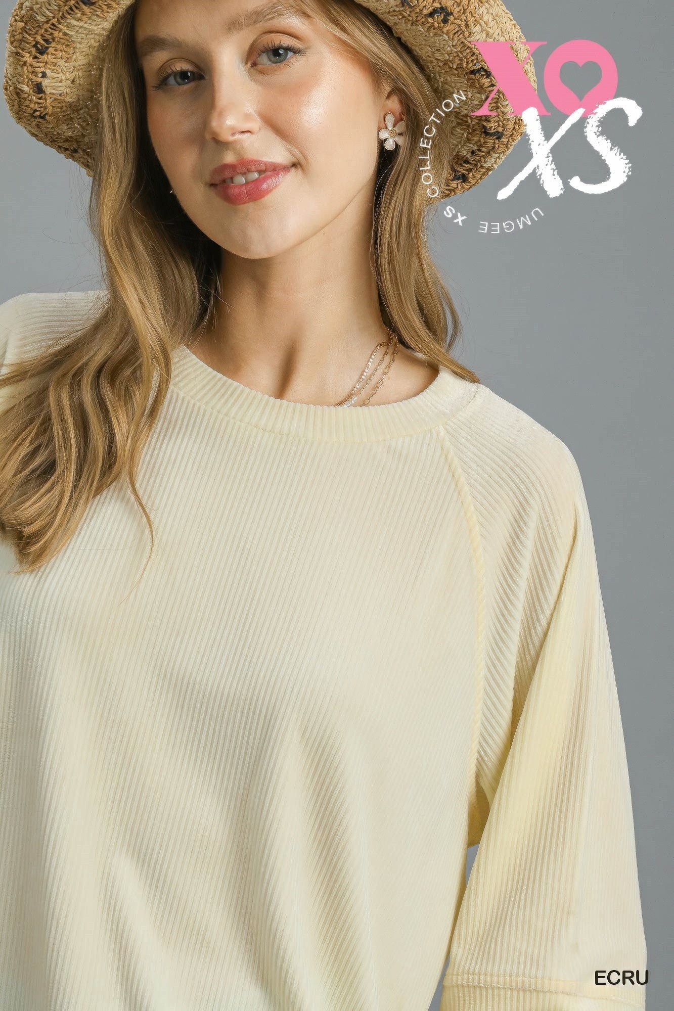 Ribbed Knit Oversized Top - Tigbul's Variety Fashion Shop