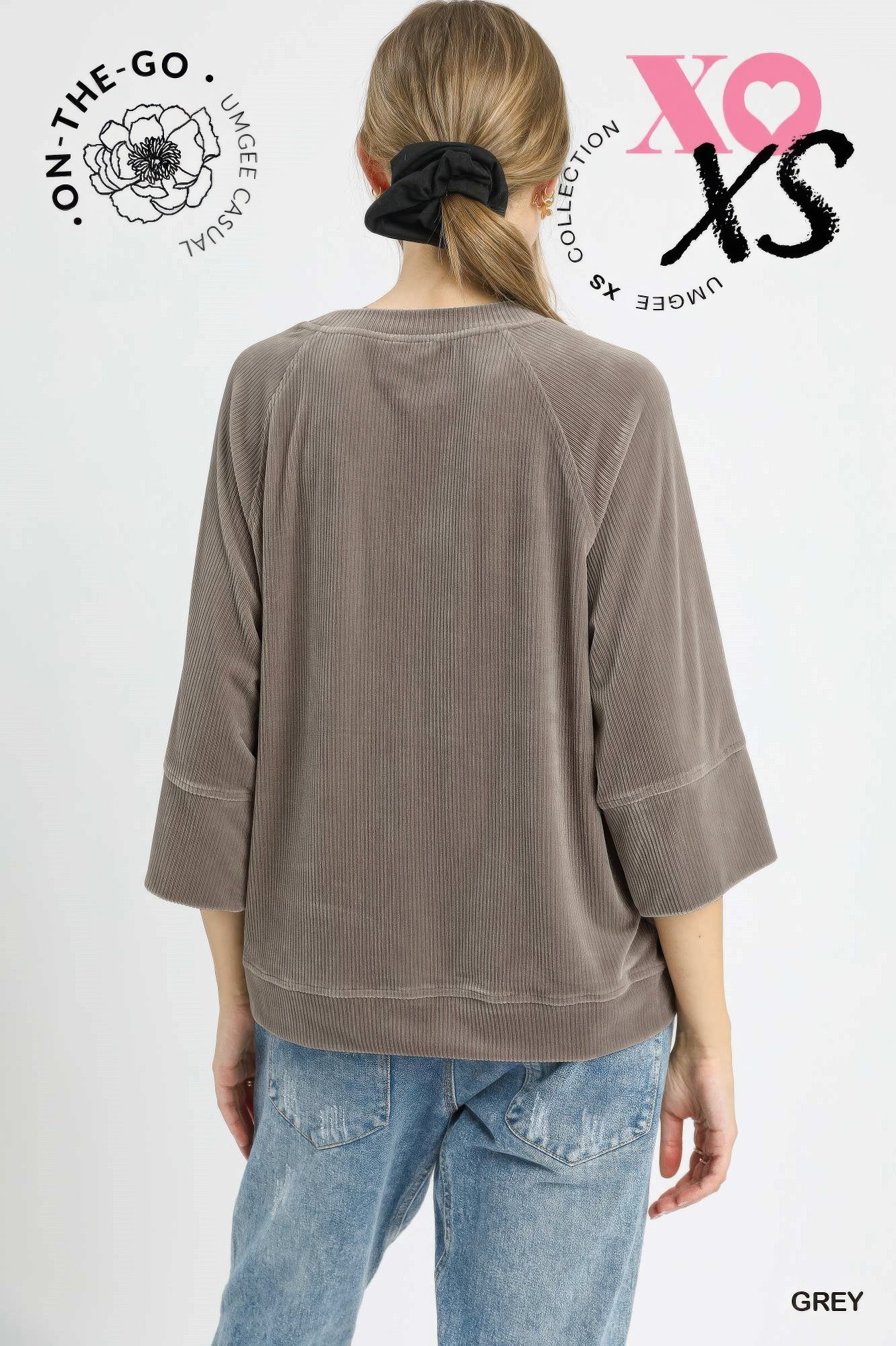Ribbed Knit Oversized Top - Tigbul's Variety Fashion Shop