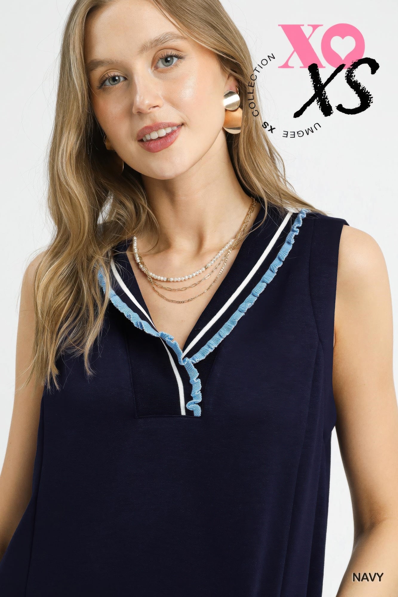 Luxeknit Sleeveless Ruffle Trim Pocket Dress - Tigbul's Variety Fashion Shop