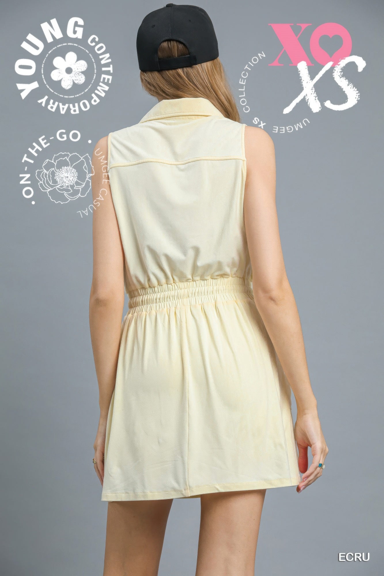 Zip Front Casual Mini Dress - Tigbul's Variety Fashion Shop