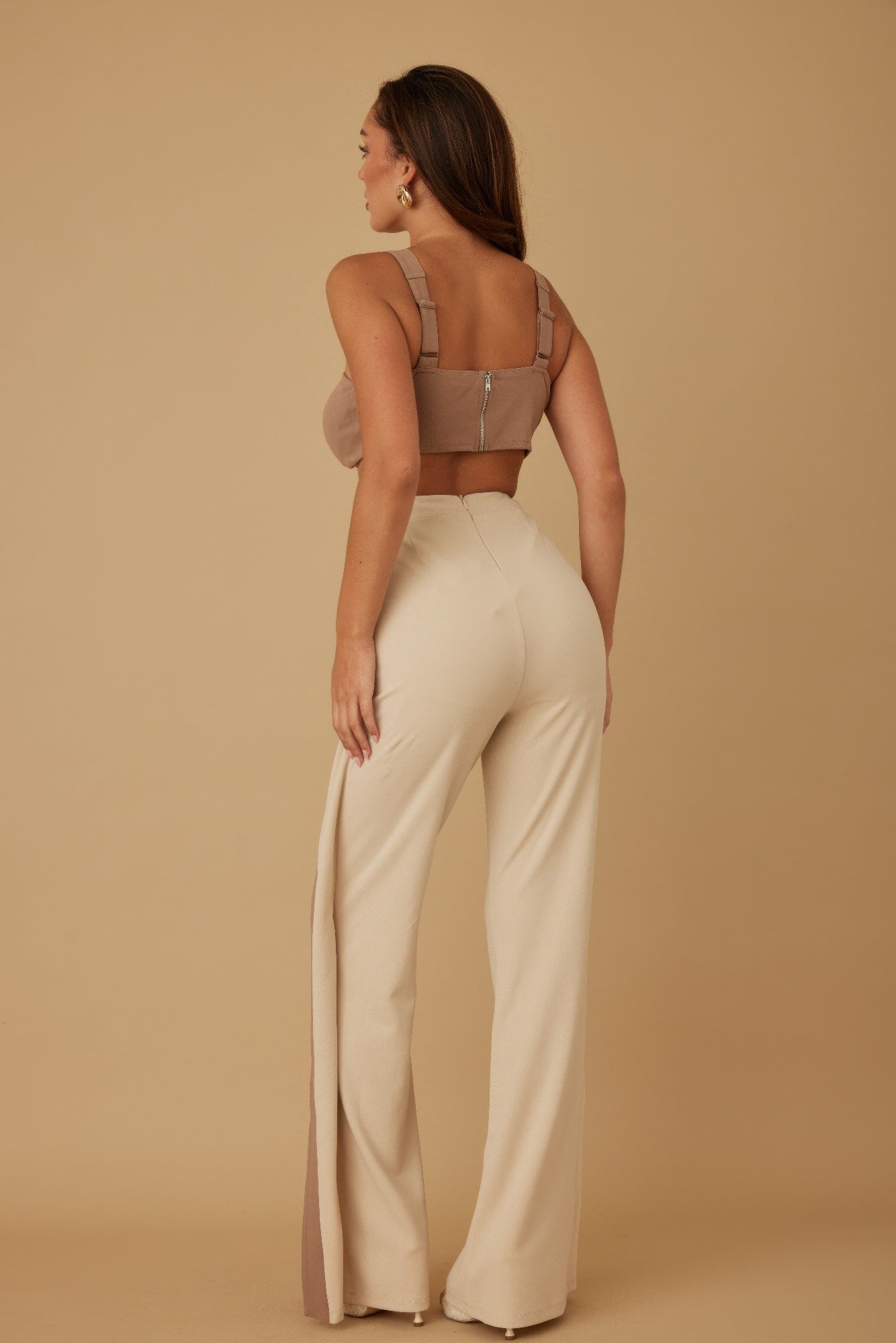 X Ribbon Open Jumpsuit - Tigbul's Variety Fashion Shop