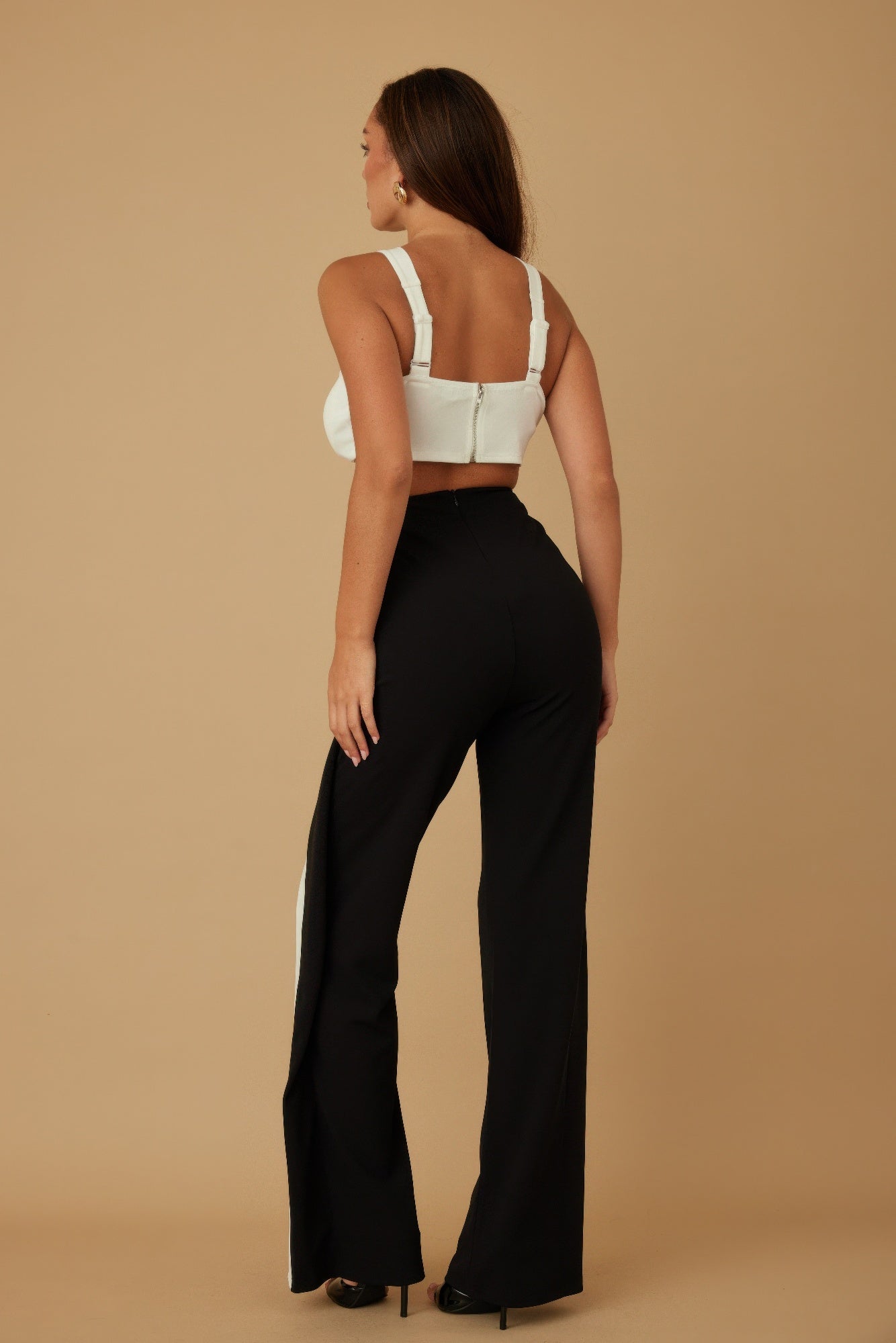 X Ribbon Open Jumpsuit - Tigbul's Variety Fashion Shop