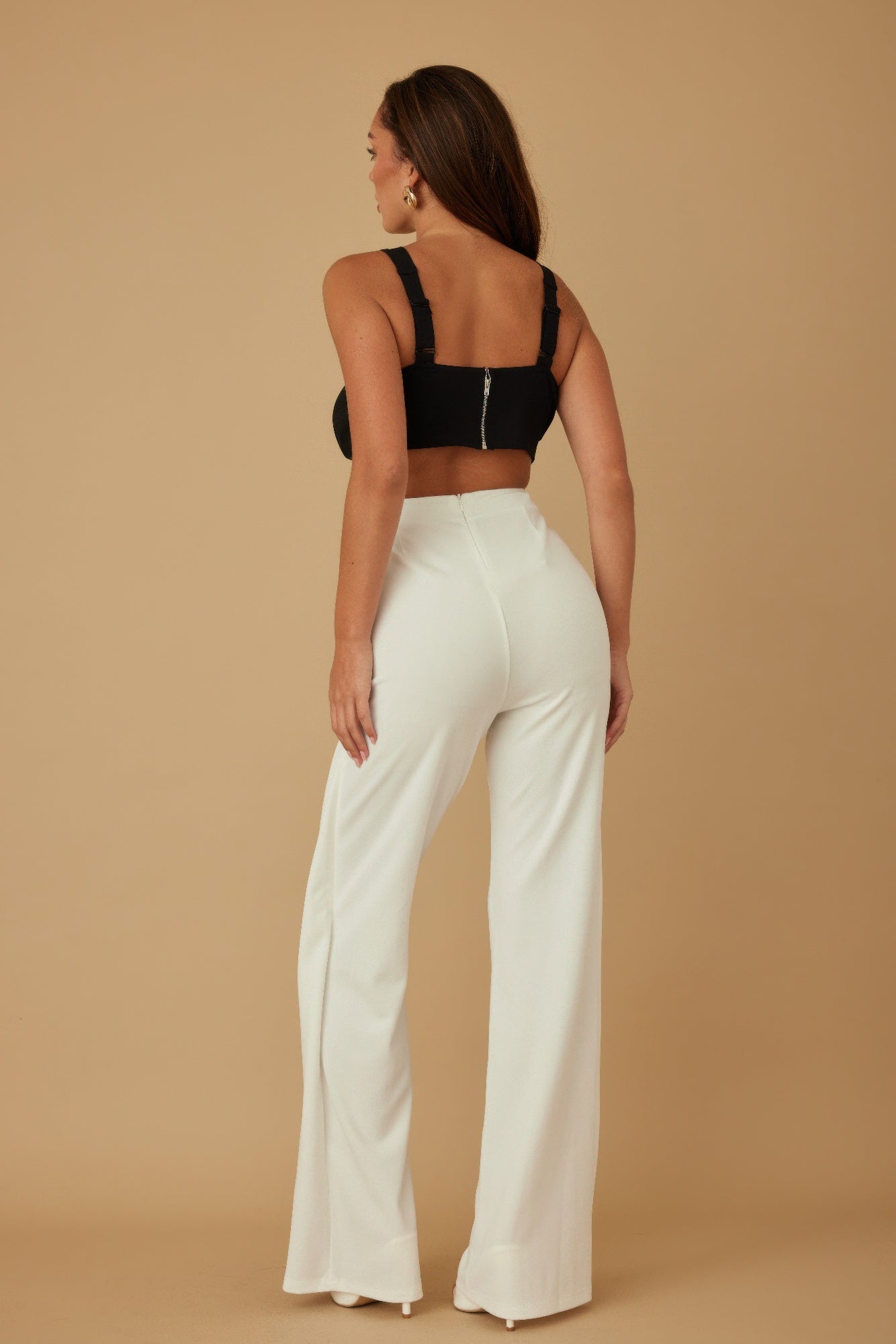 X Ribbon Open Jumpsuit - Tigbul's Variety Fashion Shop