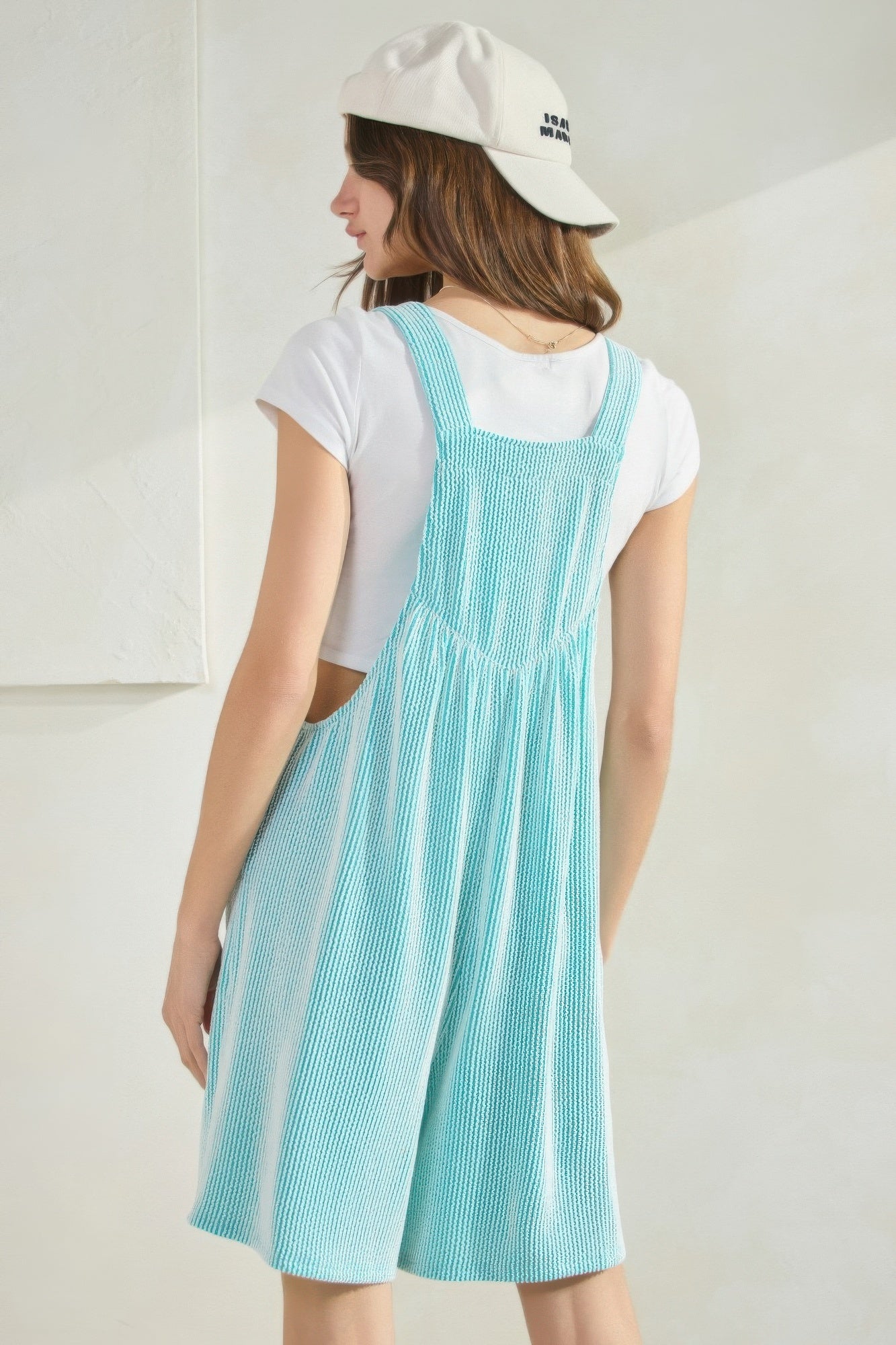 Prime Ribbed Knit Overall Romper - Tigbul's Variety Fashion Shop
