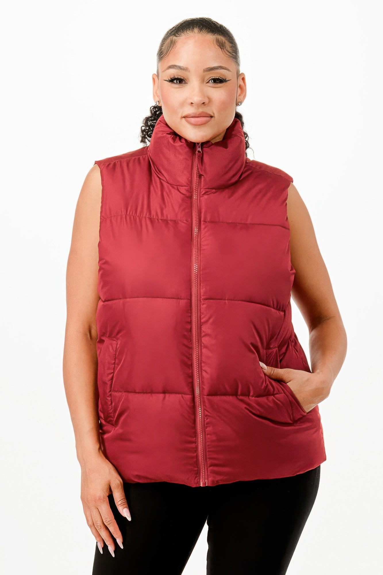 Oversized Puffer Vest - Tigbul's Variety Fashion Shop