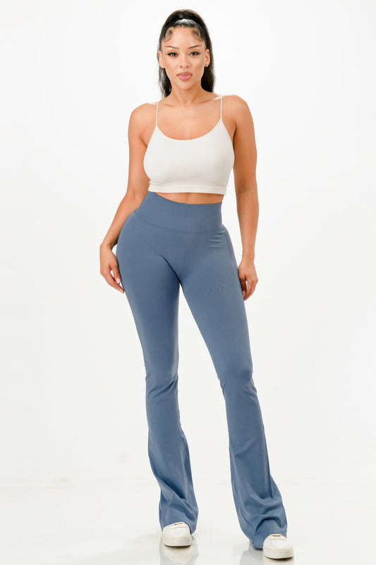 Premium Seamless Bell Bottom Work Out Flare Pants - Tigbul's Variety Fashion Shop