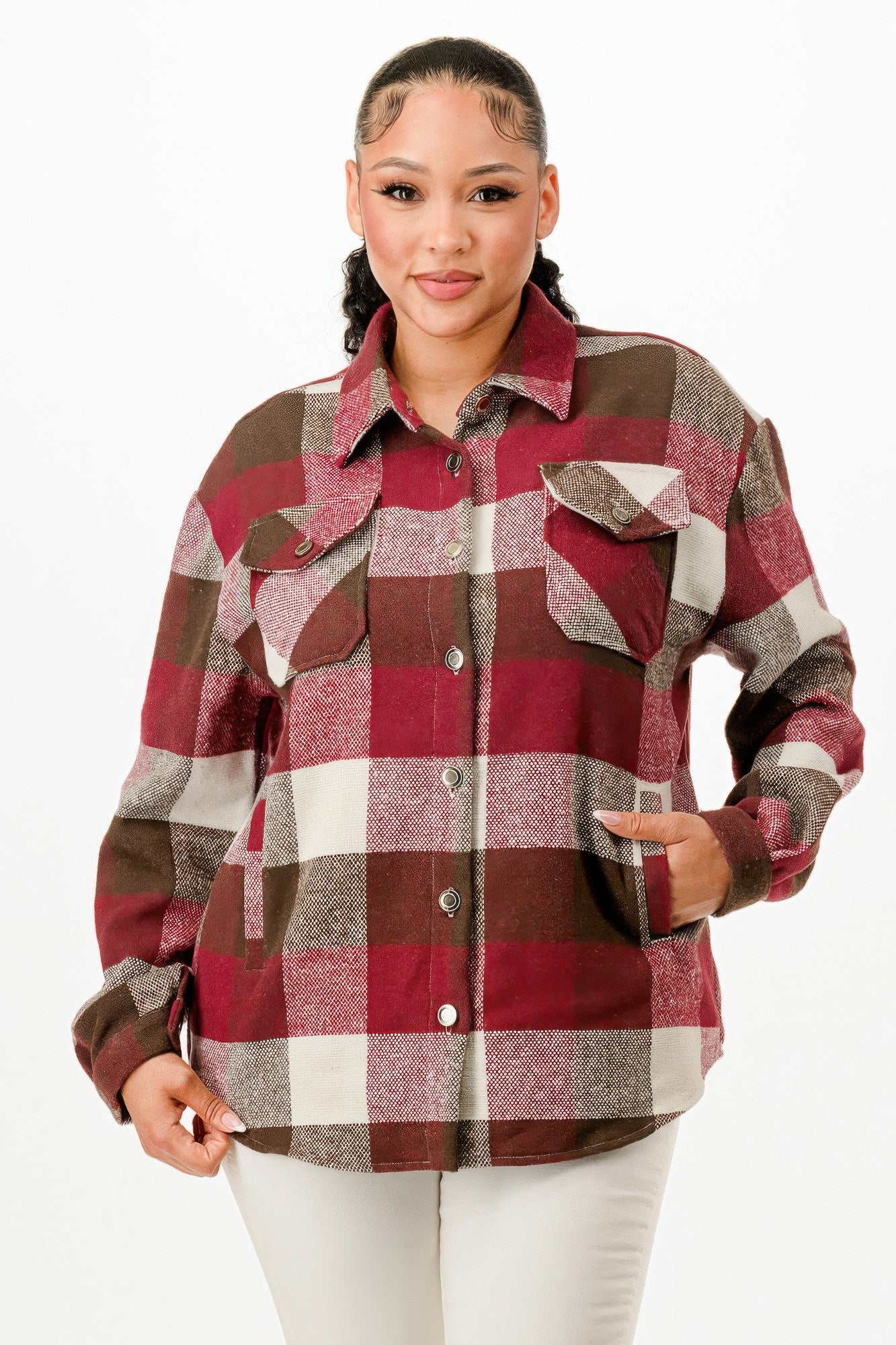 Flannel Jacket - Tigbul's Variety Fashion Shop