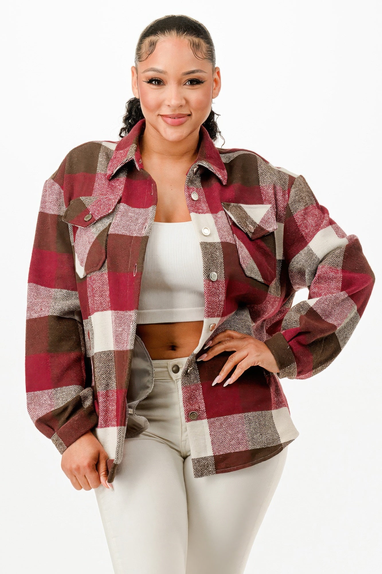 Flannel Jacket - Tigbul's Variety Fashion Shop