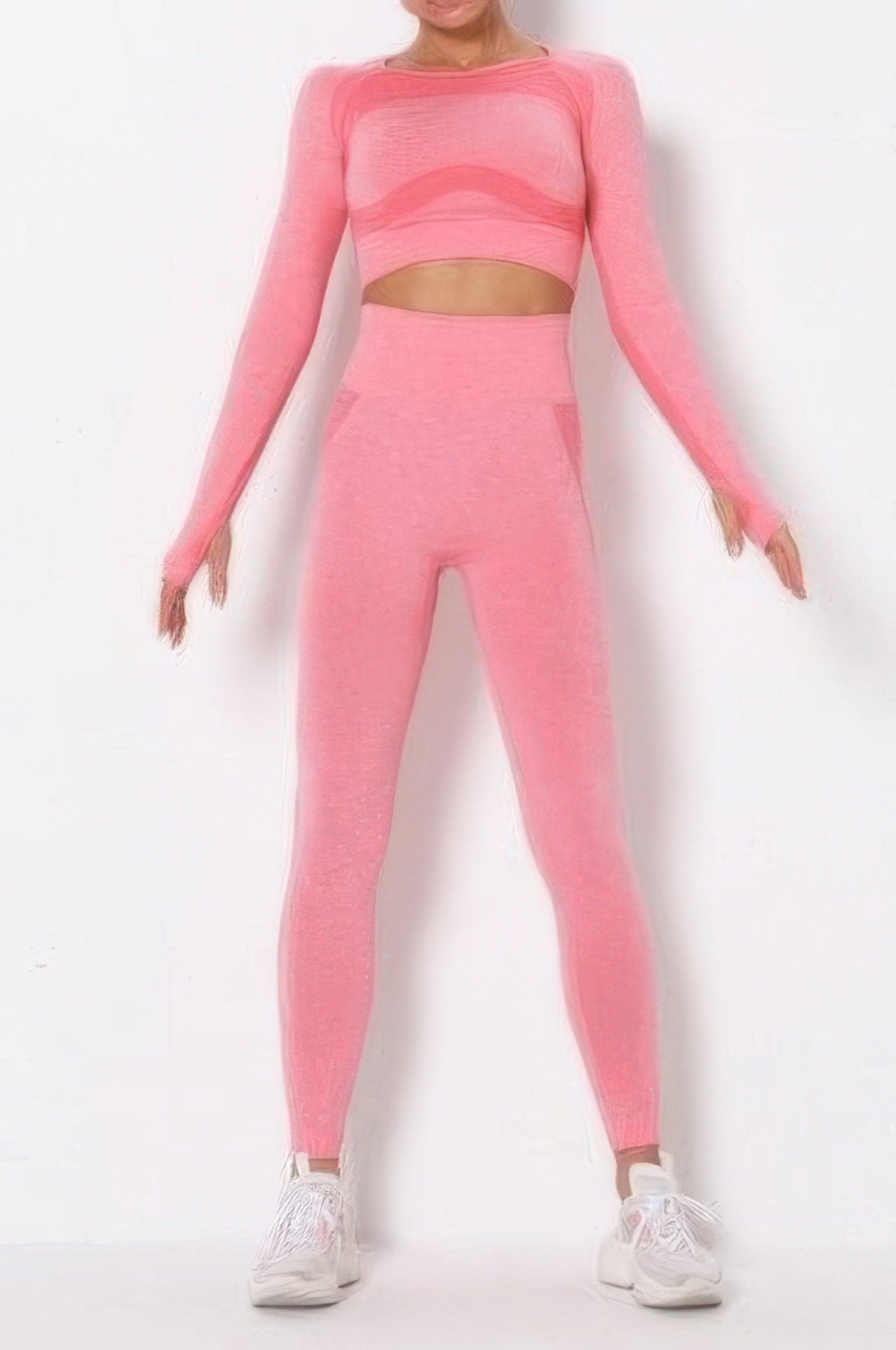 Seamless Long Sleeve Yoga Set - Tigbul's Variety Fashion Shop