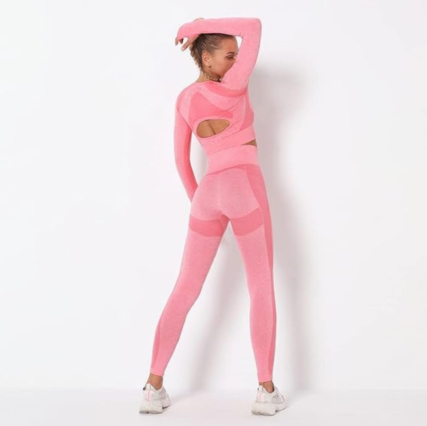 Seamless Long Sleeve Yoga Set - Tigbul's Variety Fashion Shop
