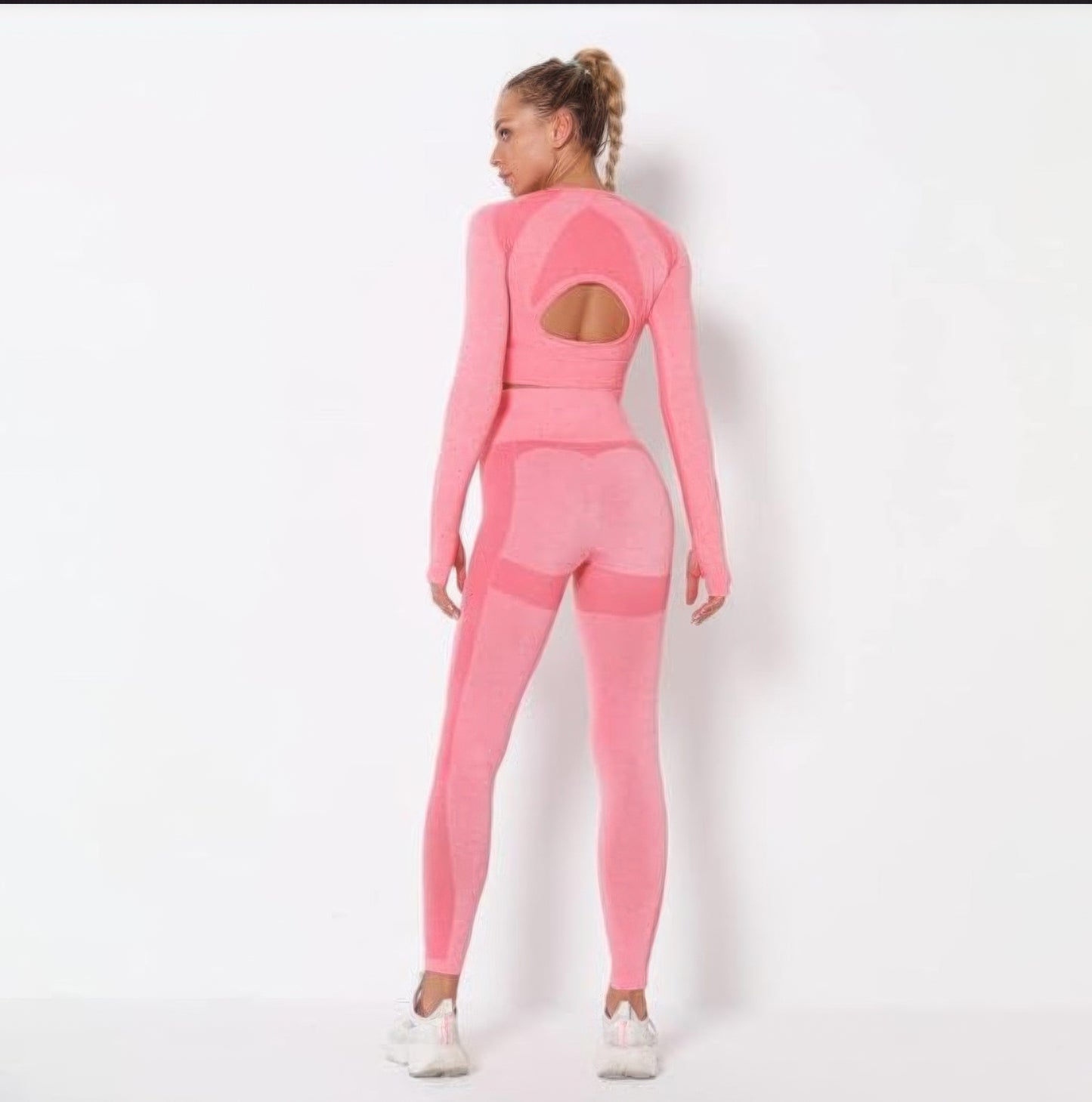 Seamless Long Sleeve Yoga Set - Tigbul's Variety Fashion Shop