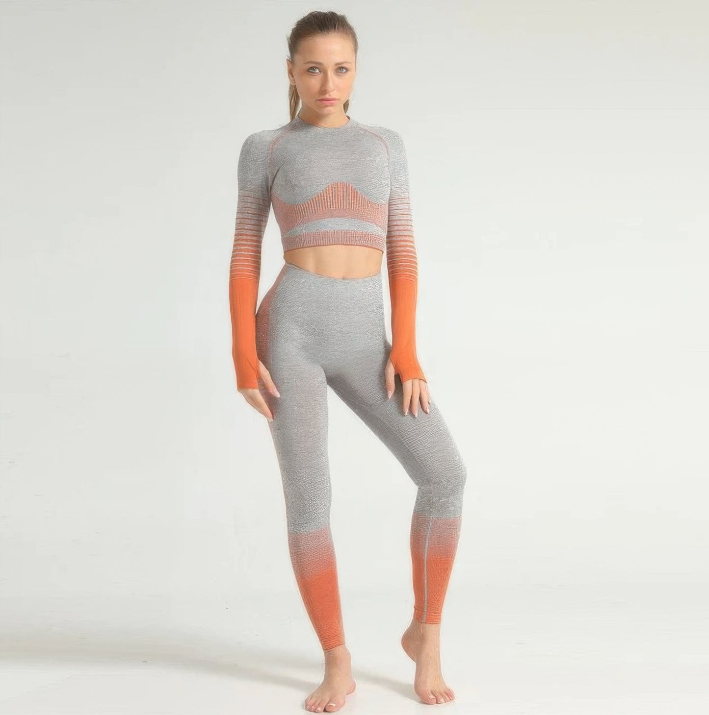 Stripe Seamless Yoga Set - Tigbul's Variety Fashion Shop