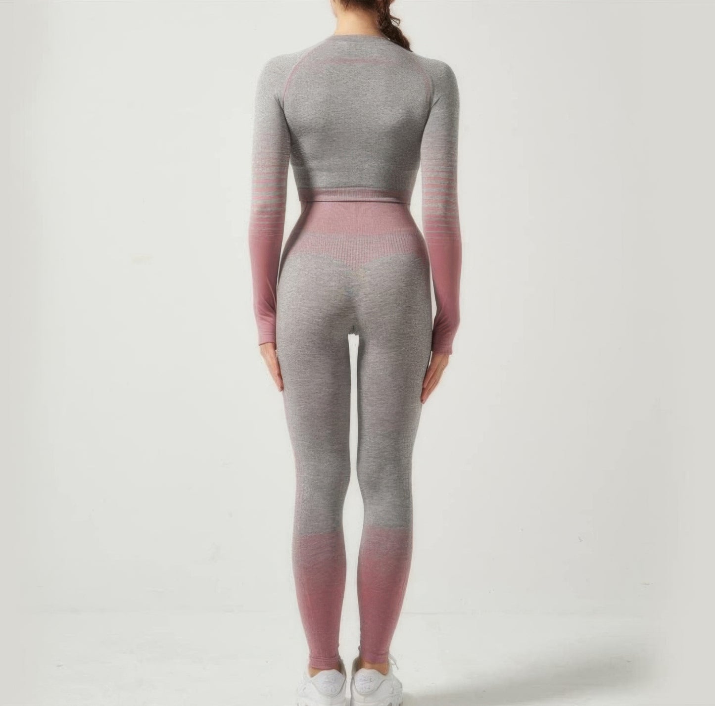 Stripe Seamless Yoga Set - Tigbul's Variety Fashion Shop