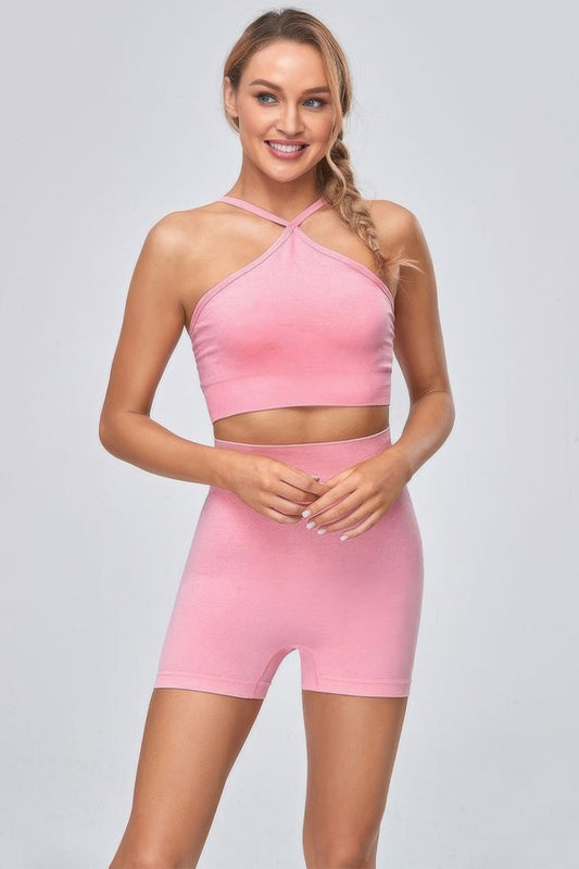 Halter Sports Top - Tigbul's Variety Fashion Shop