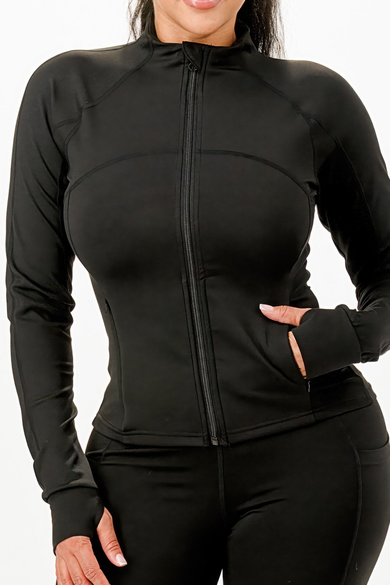 Active Jacket And Legging Set - Tigbul's Variety Fashion Shop