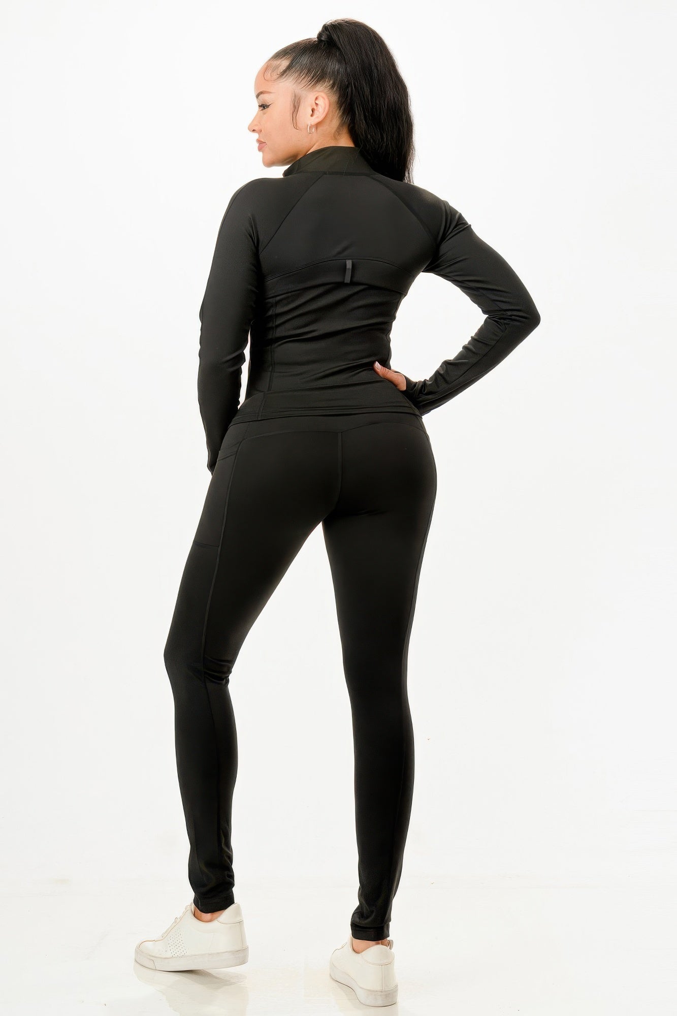 Active Jacket And Legging Set - Tigbul's Variety Fashion Shop