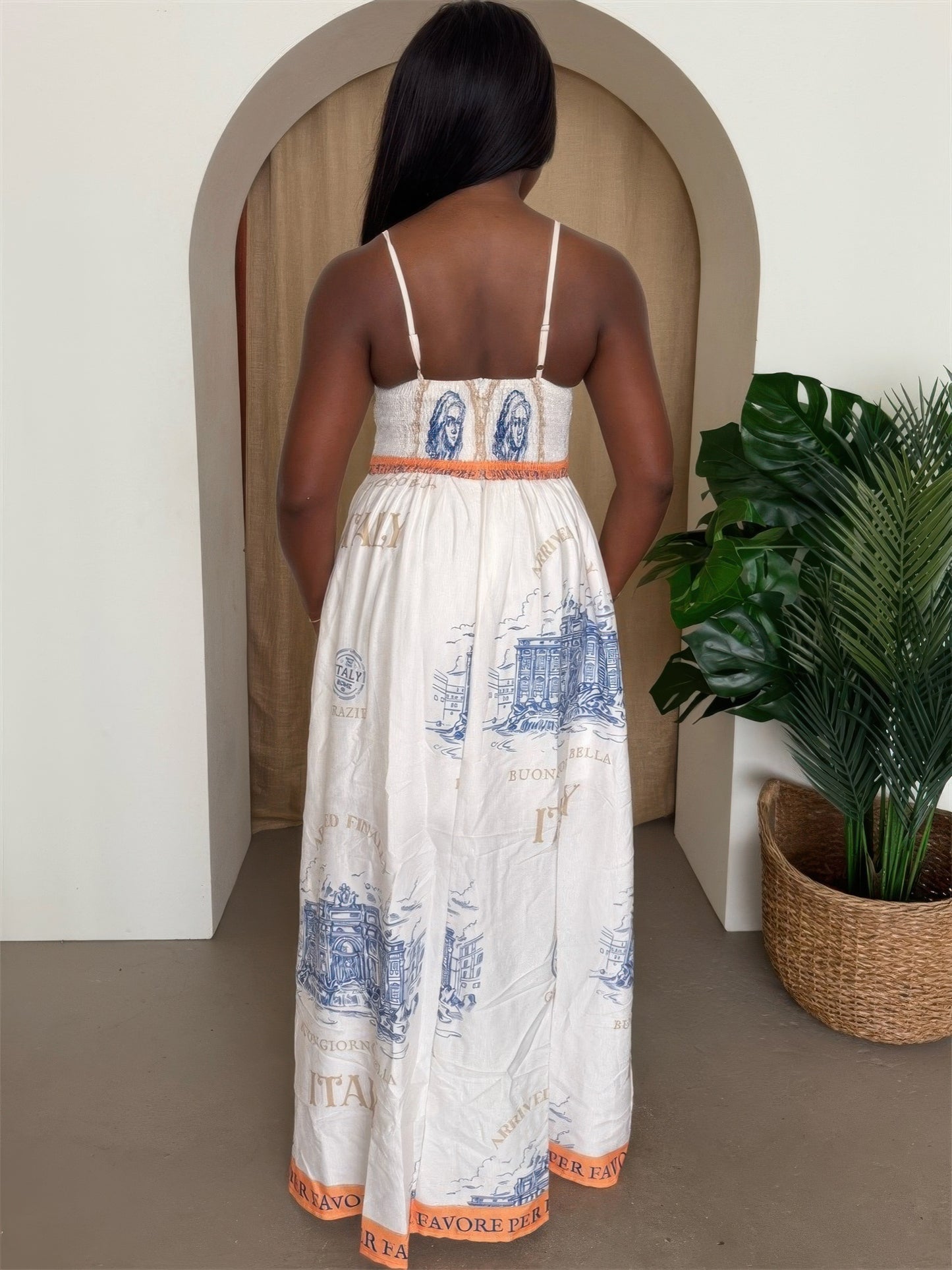 Italian Escape Maxi Dress - Tigbul's Variety Fashion Shop