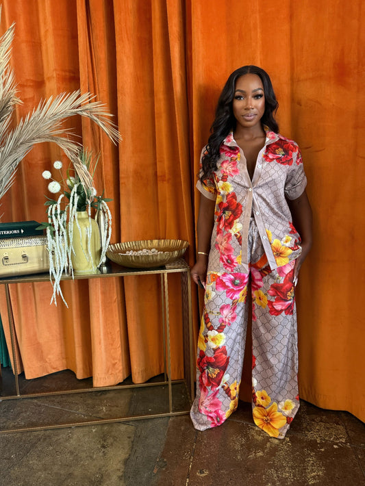 Tropical Muse Pants Set - Tigbul's Variety Fashion Shop