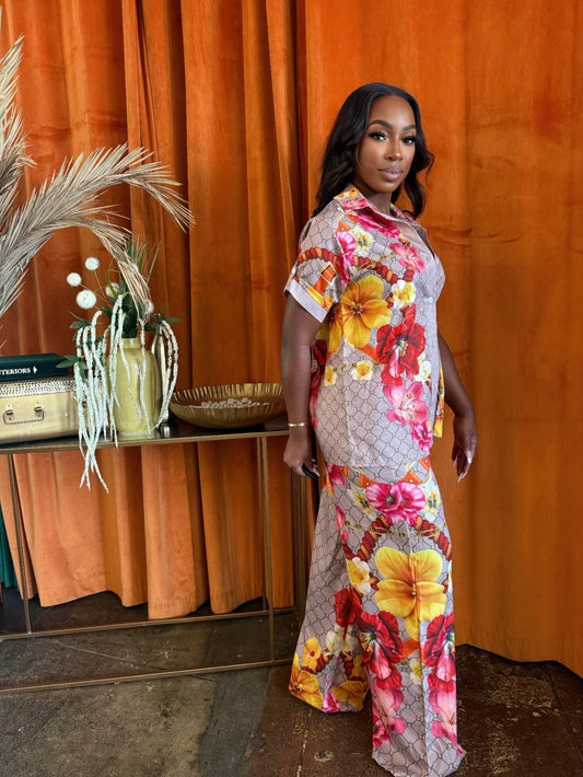 Tropical Muse Pants Set - Tigbul's Variety Fashion Shop