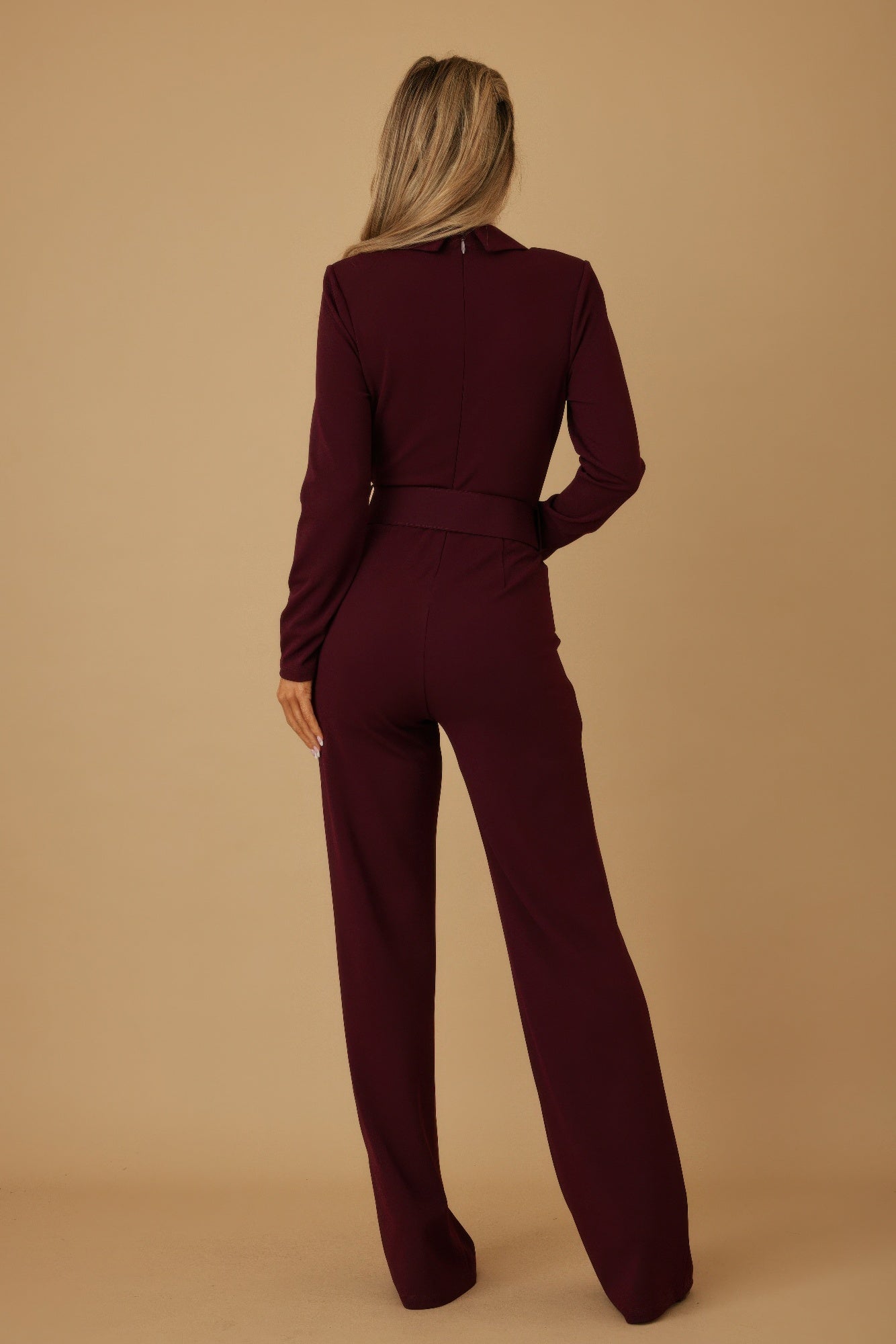 Blazer Suit Long Sleeve Jumpsuit - Tigbul's Variety Fashion Shop
