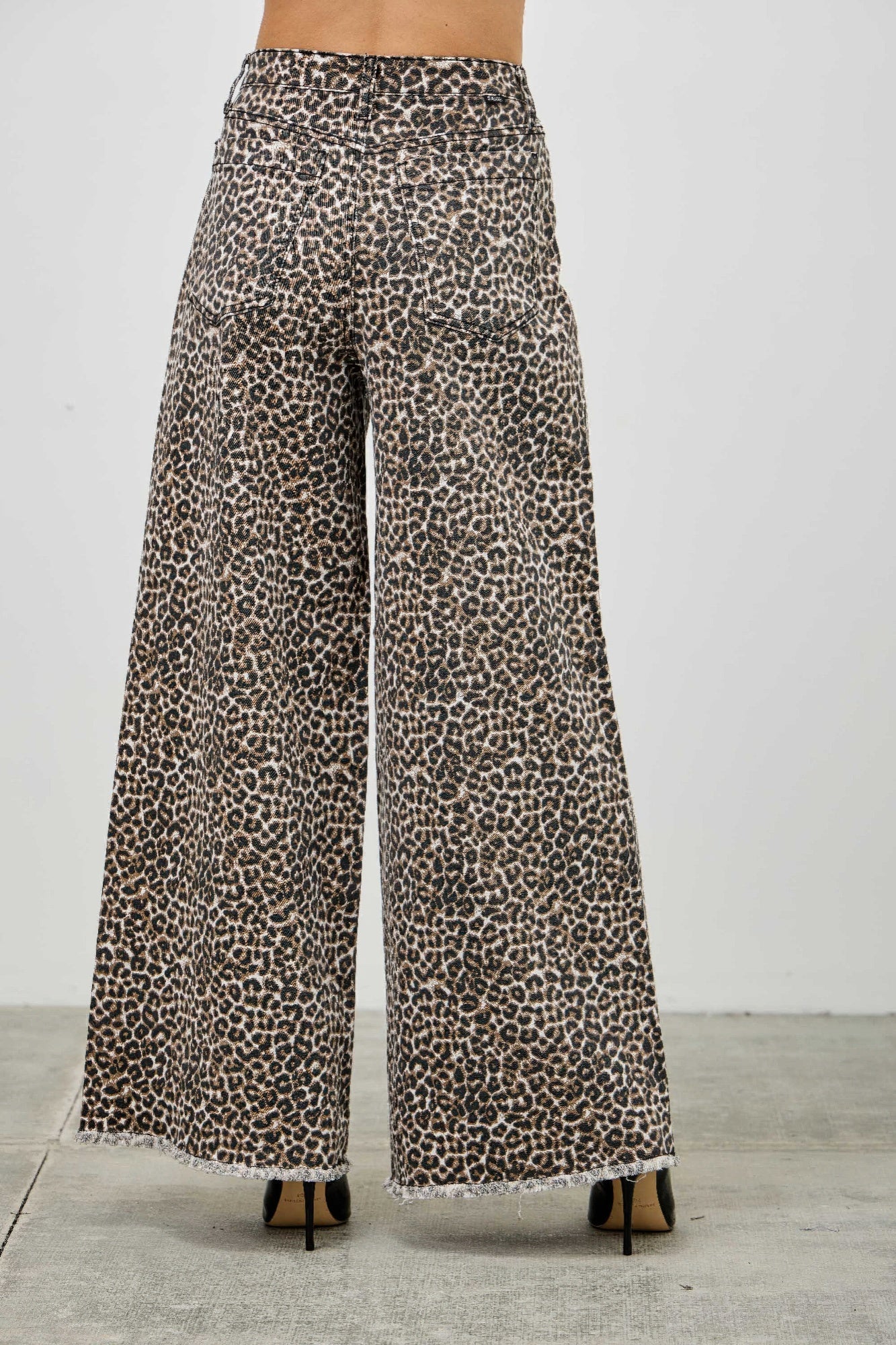 Leopard Super High Rise Wide Leg With Stretch - Tigbul's Variety Fashion Shop