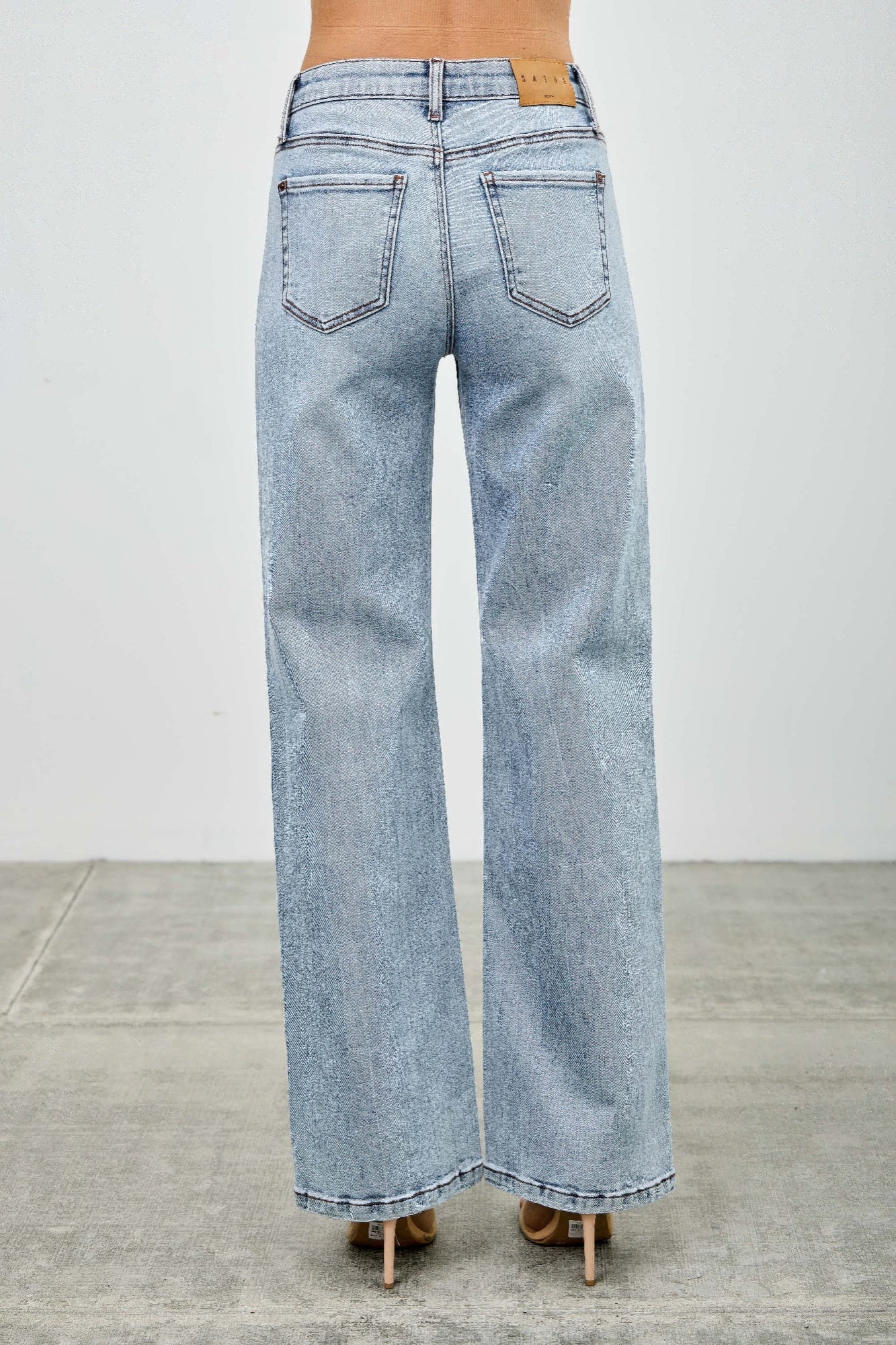 Mid Rise Relaxed Straight With Destroy - Tigbul's Variety Fashion Shop