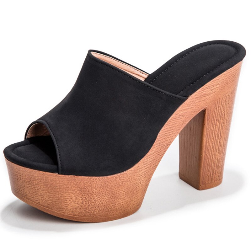Brand Summer Slippers Women High Heels Shoes Female Fashion Platform Shoes Outside Women Slippers Pumps Rivet Mules Shoes - Tigbul's Variety Fashion Shop