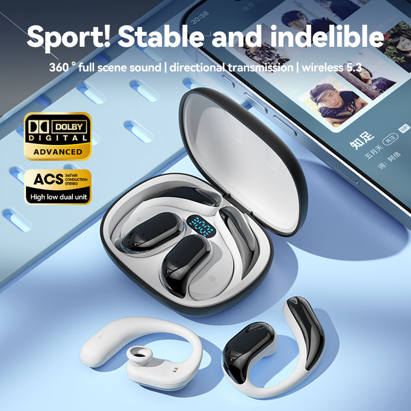 OWS over the ear wireless Bluetooth earphones with ultra long battery life and no in ear sports running earphones - Tigbul's Variety Fashion Shop
