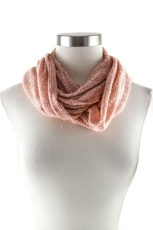 TWO TONED INFINITY SCARF - Tigbul's Variety Fashion Shop