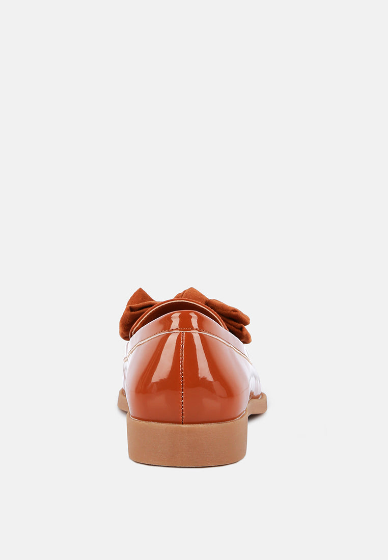 Bowberry Bow-Tie Patent Loafers - Tigbul's Variety Fashion Shop
