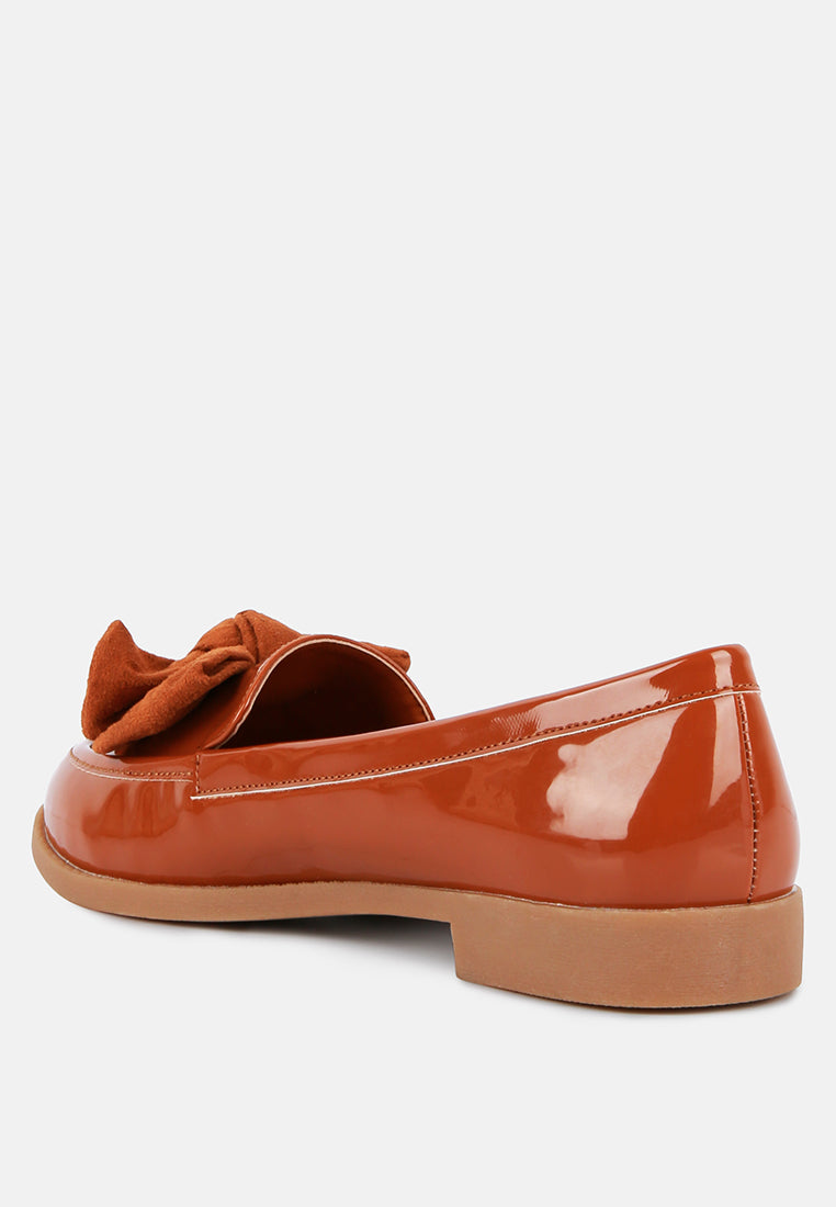 Bowberry Bow-Tie Patent Loafers - Tigbul's Variety Fashion Shop
