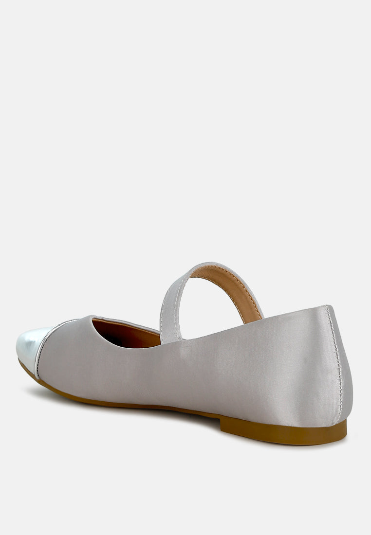 Albi Patent Toe Cap Satin Mary Jane - Tigbul's Variety Fashion Shop