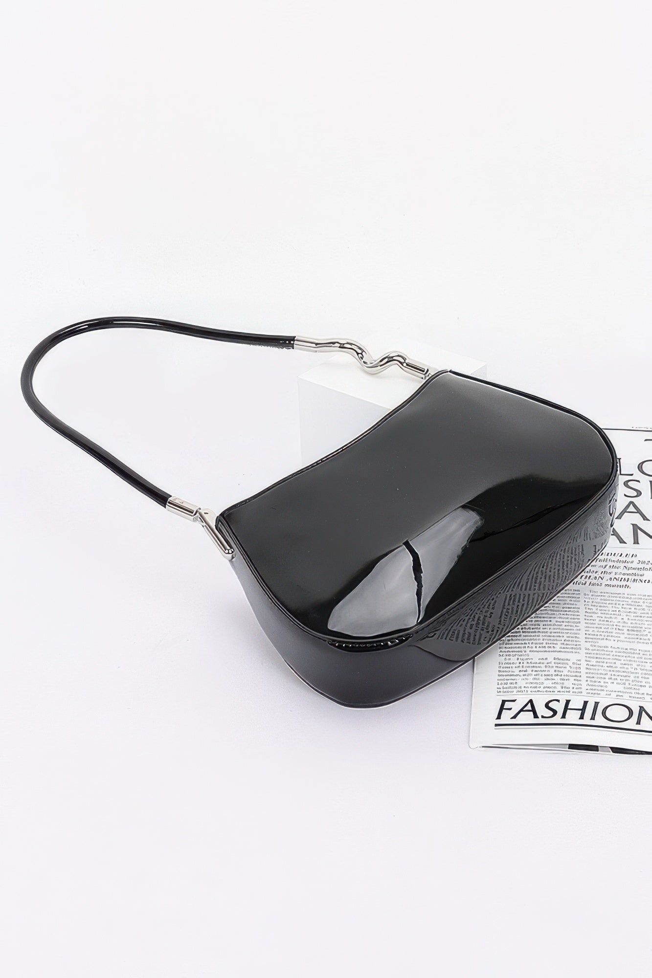 Enamel Shoulder Bag - Tigbul's Variety Fashion Shop