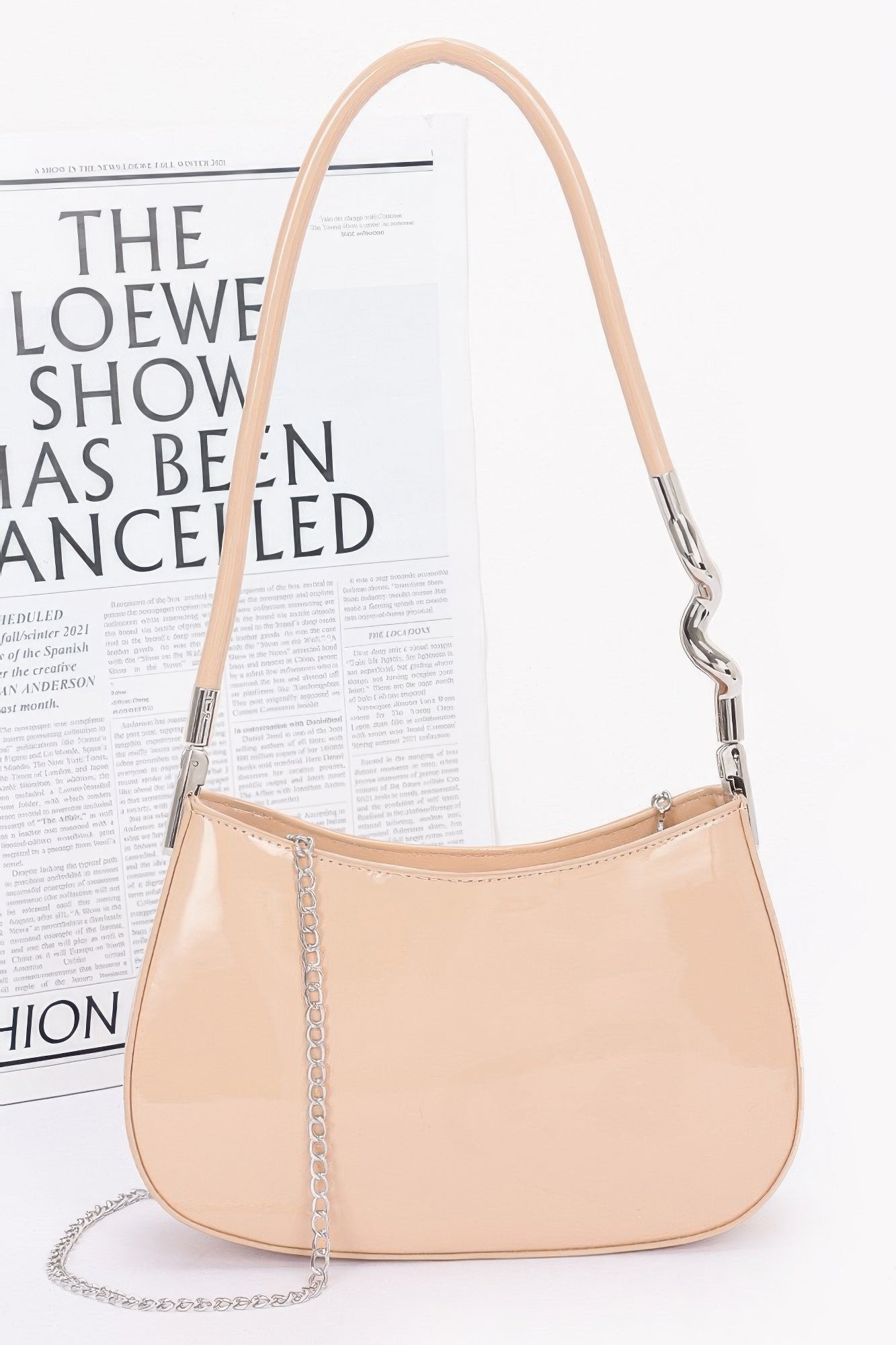 Enamel Shoulder Bag - Tigbul's Variety Fashion Shop