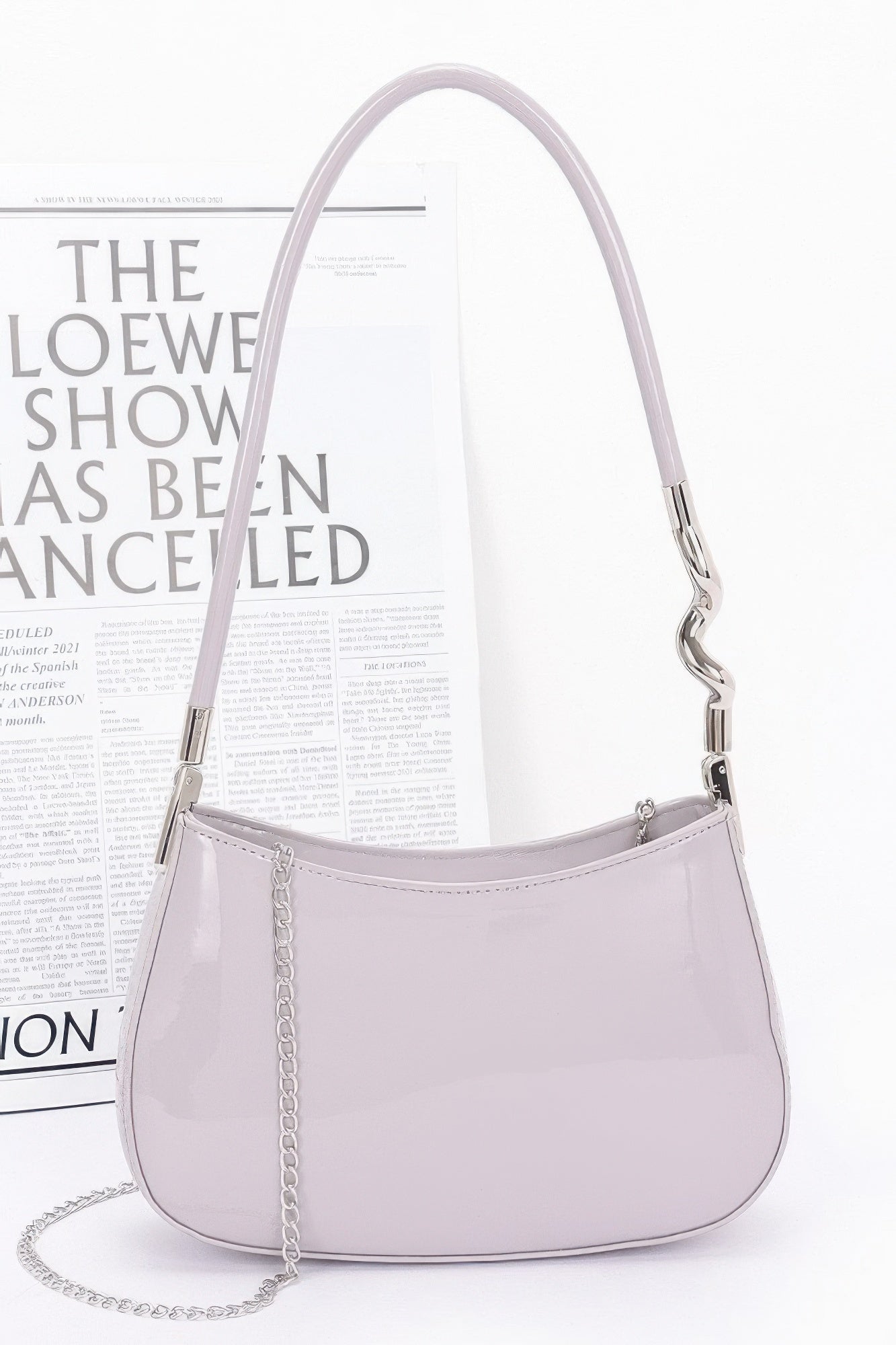 Enamel Shoulder Bag - Tigbul's Variety Fashion Shop