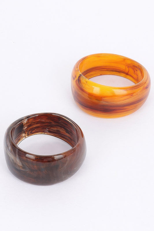 2pack Resin Bangle - Tigbul's Variety Fashion Shop