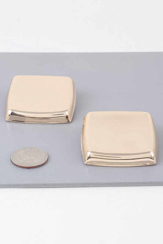 Classic Shine Frame Earrings - Tigbul's Variety Fashion Shop