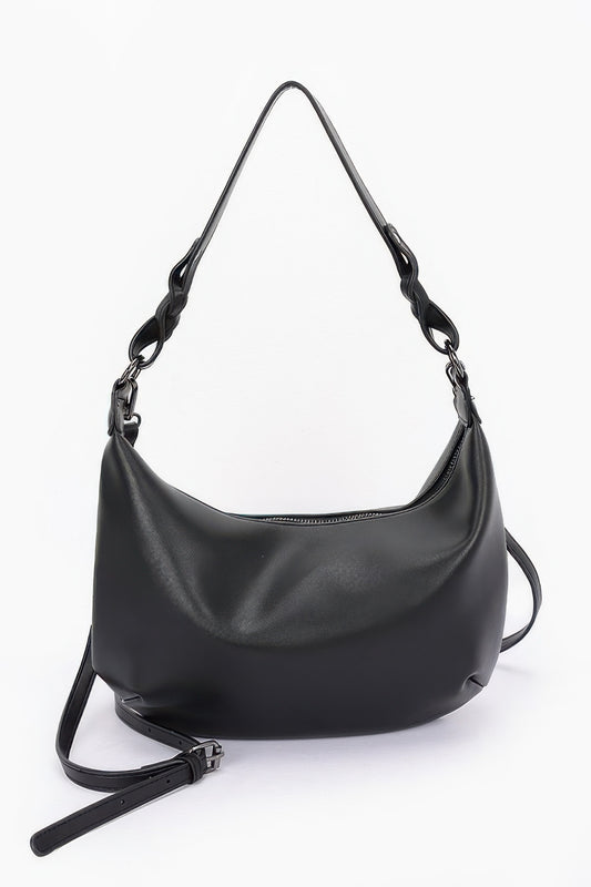 Faux Strap Shoulder Bag - Tigbul's Variety Fashion Shop