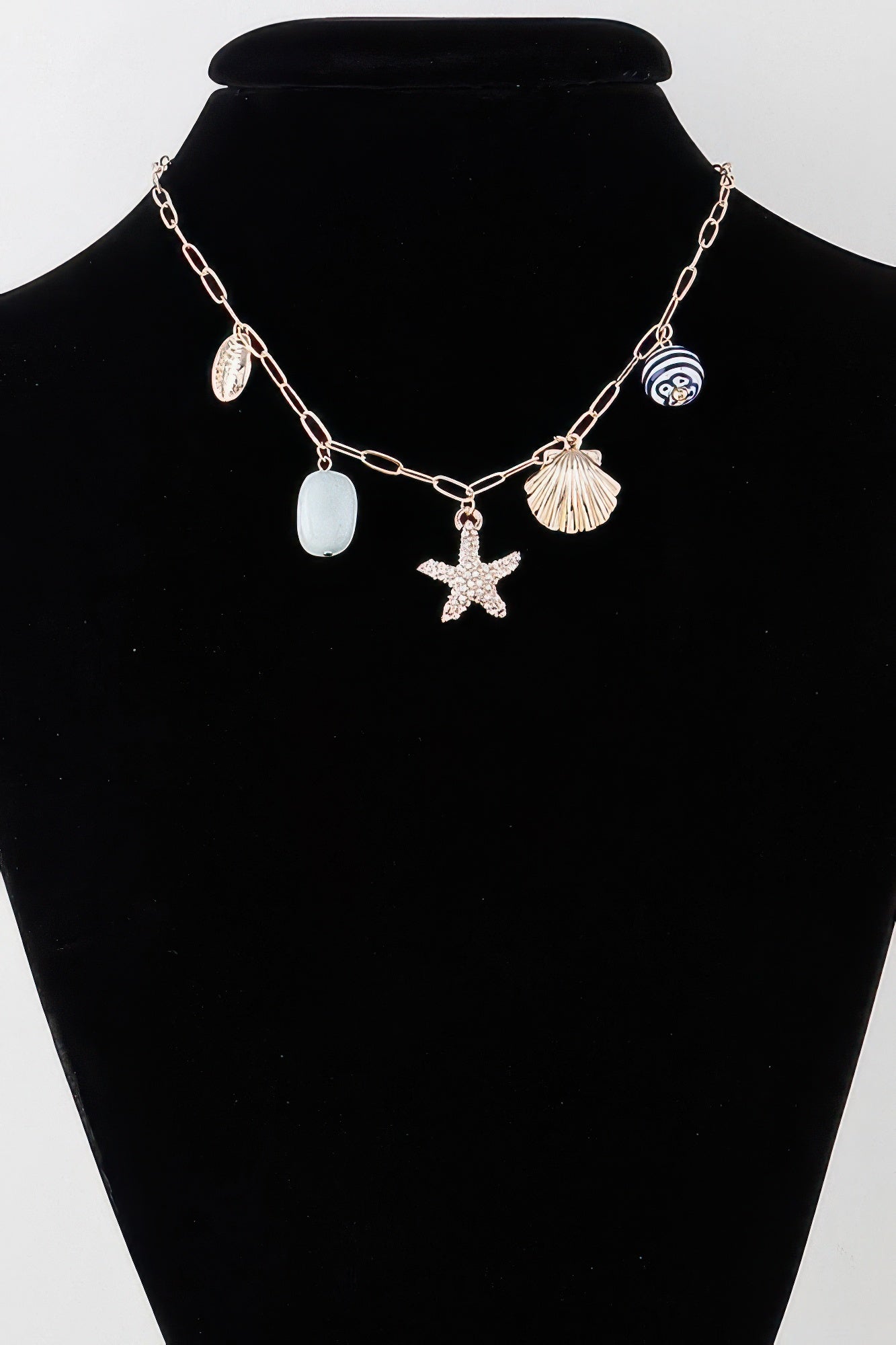 Multi Sea Charm Chain Necklace - Tigbul's Variety Fashion Shop