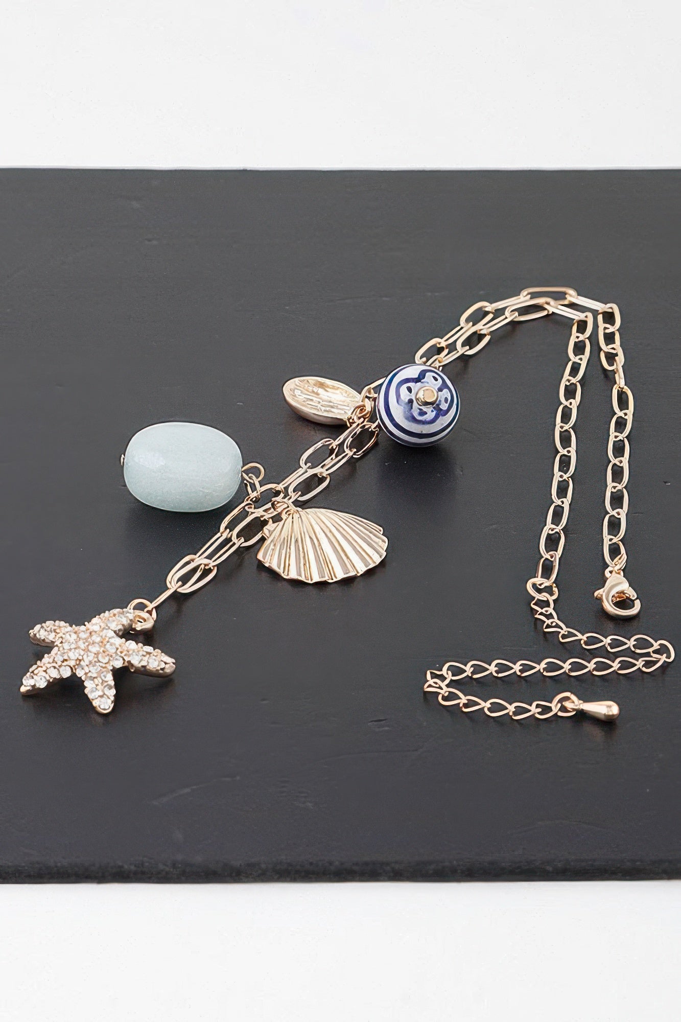 Multi Sea Charm Chain Necklace - Tigbul's Variety Fashion Shop