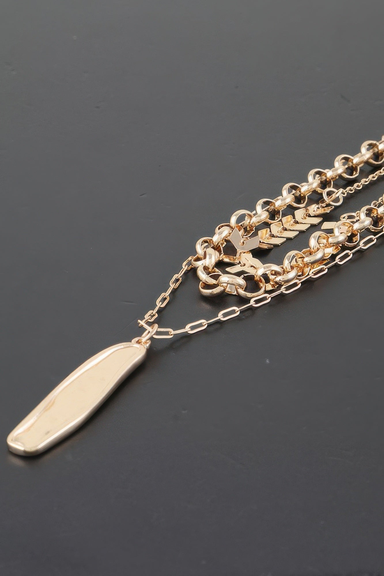 Multi Abstract Bar Chain Necklace - Tigbul's Variety Fashion Shop