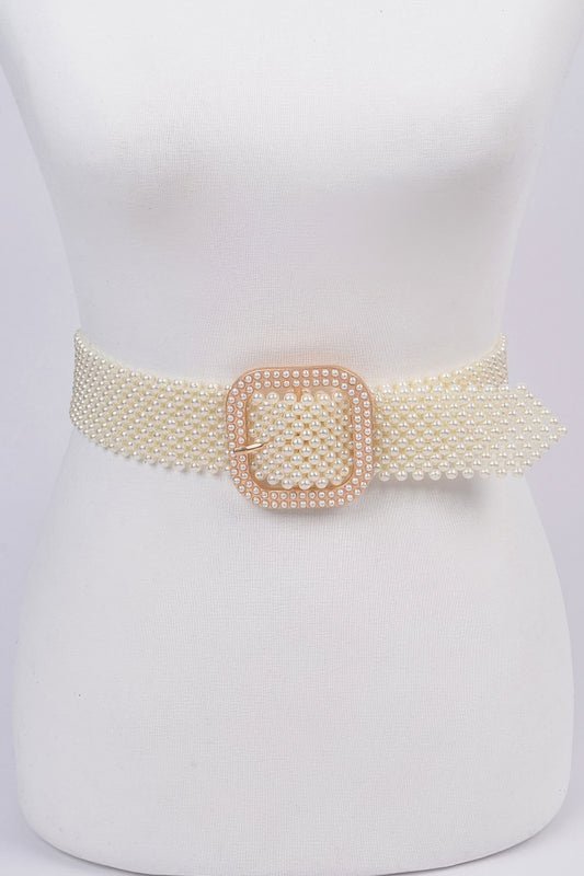 Knitted Pearl Belt - Tigbul's Variety Fashion Shop