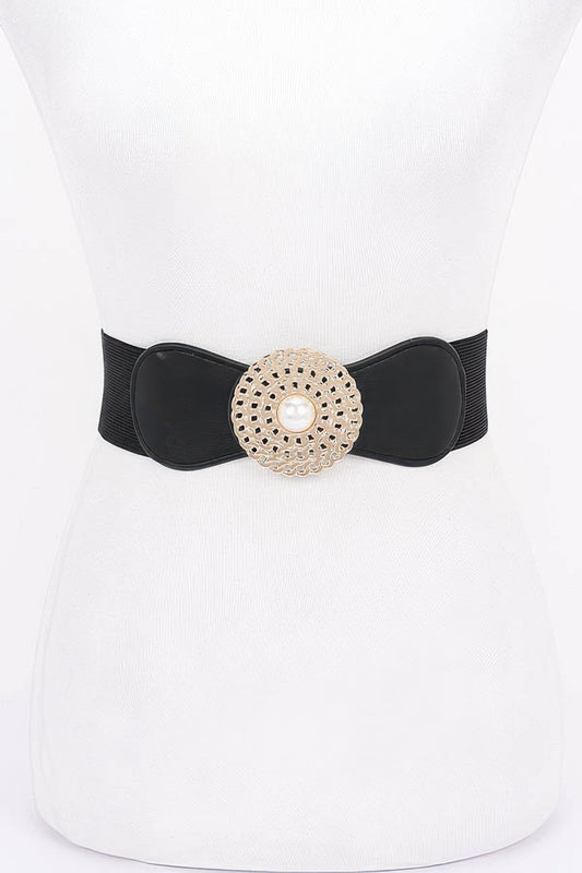 Metal Buckle Elastic Belt - Tigbul's Variety Fashion Shop