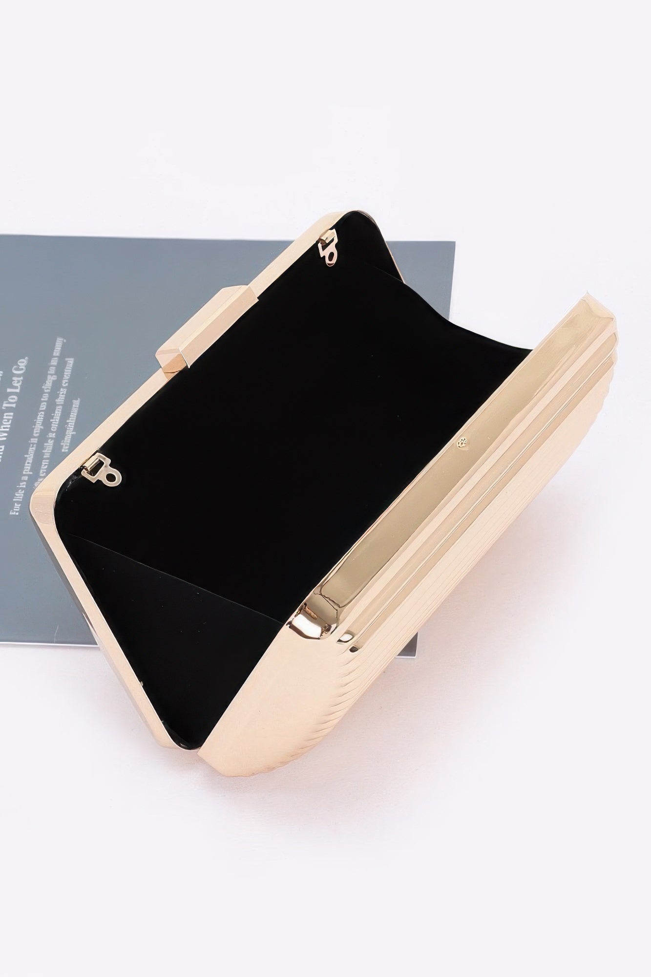 Metal Case Clutch - Tigbul's Variety Fashion Shop