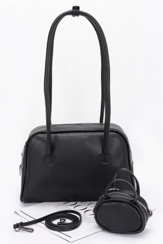 Faux Leather Sport Bag - Tigbul's Variety Fashion Shop